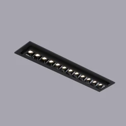 Foco lineal LED empotrable 20W - Orientable - UGR18 - CRI90 - Chip OSRAM - 2800K