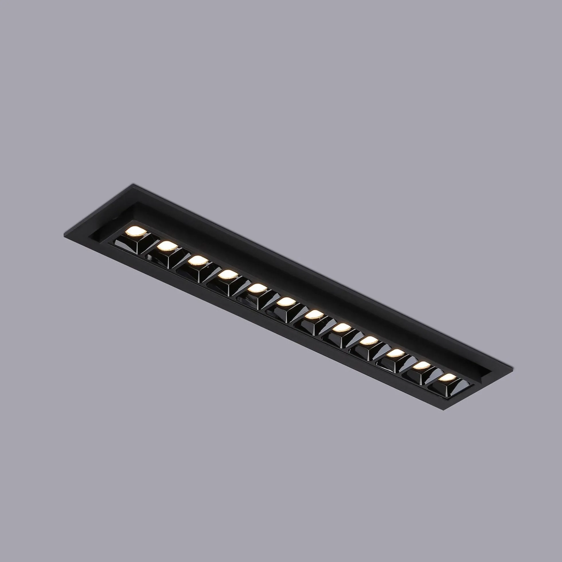 Foco lineal LED empotrable 20W - Orientable - UGR18 - CRI90 - Chip OSRAM - 2800K