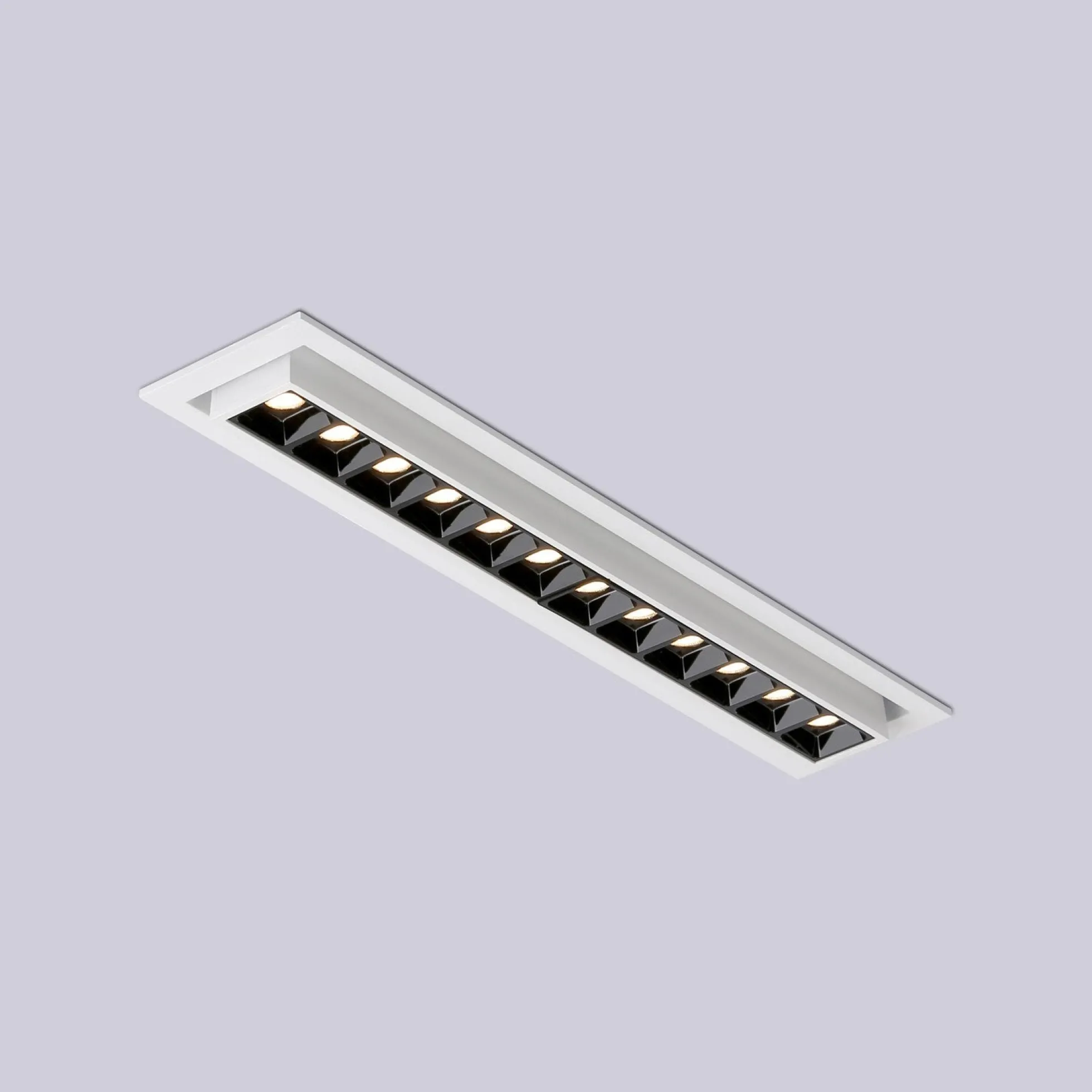 Foco lineal LED empotrable 20W - Orientable - UGR18 - CRI90 - Chip OSRAM - 2800K