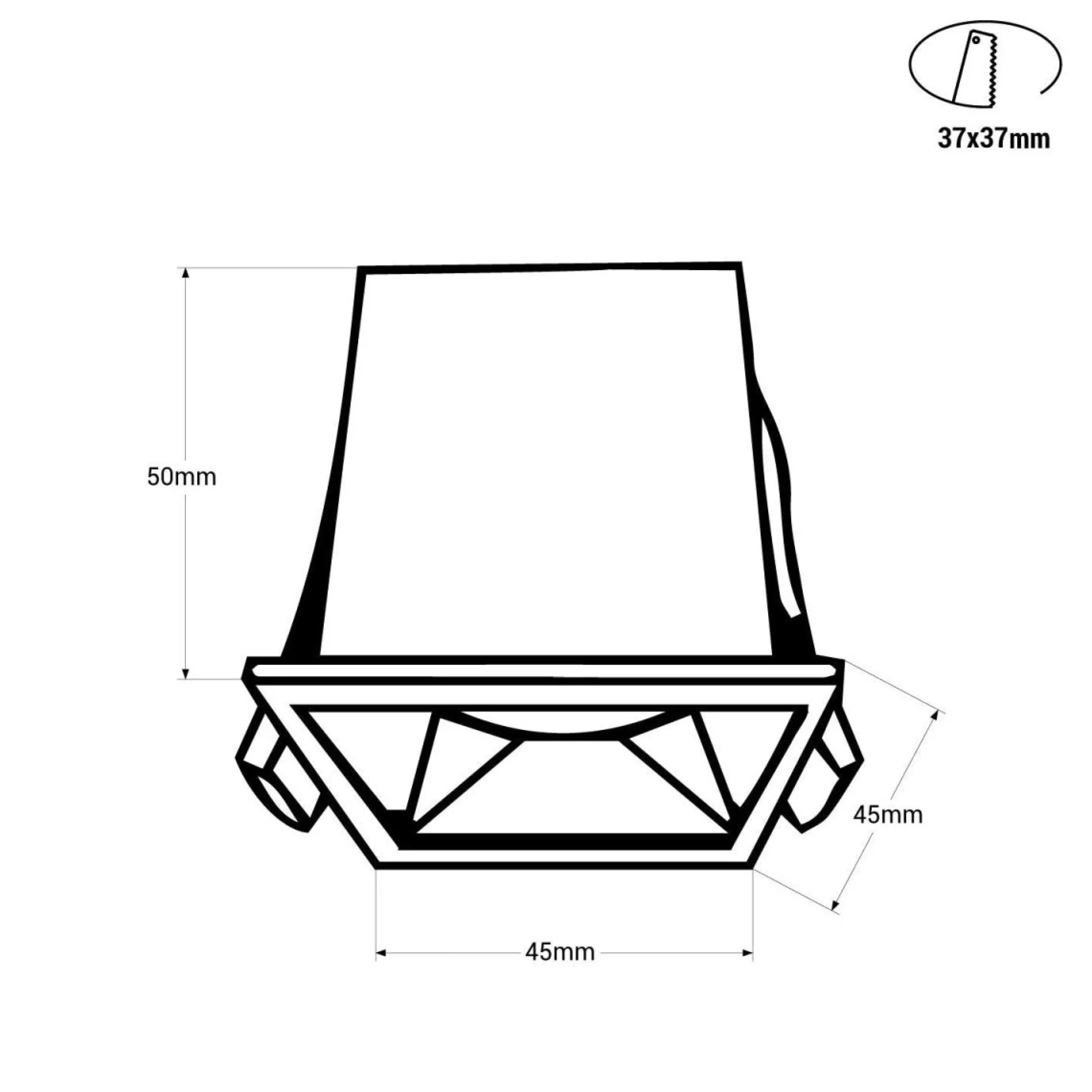 Foco lineal LED empotrable 2W - UGR18 - CRI90 - Chip OSRAM