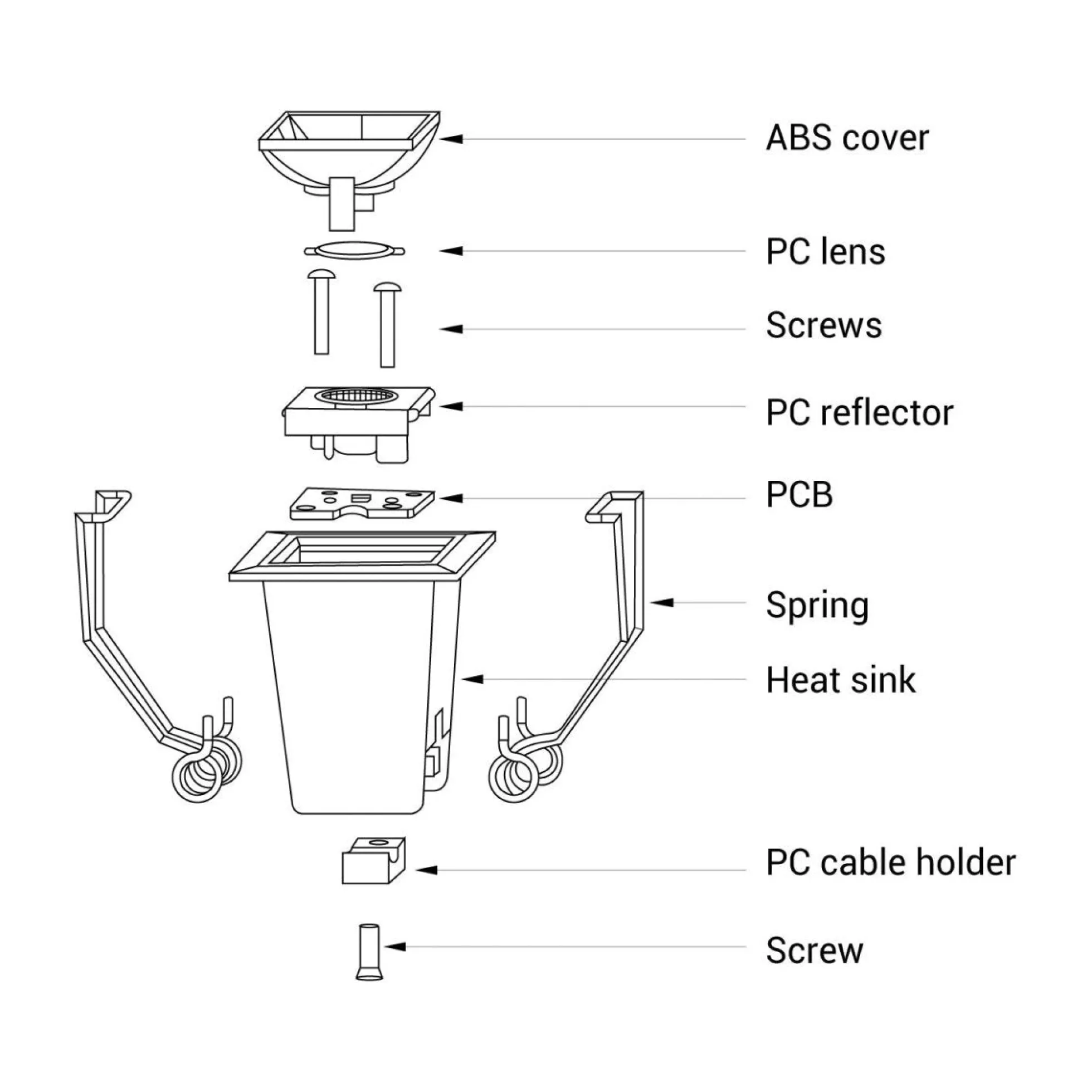 Foco lineal LED empotrable 2W - UGR18 - CRI90 - Chip OSRAM