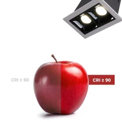 Foco lineal LED empotrable 4W - UGR18 - CRI90 - Chip OSRAM