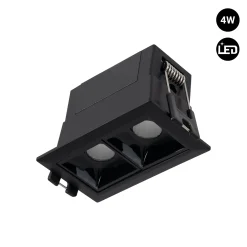 Foco lineal LED empotrable 4W - UGR18 - CRI90 - Driver LIFUD