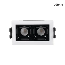 Foco lineal LED empotrable 4W - UGR18 - CRI90 - Driver LIFUD