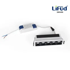 Foco lineal LED empotrable 7W - UGR18 - CRI90 - Driver LIFUD