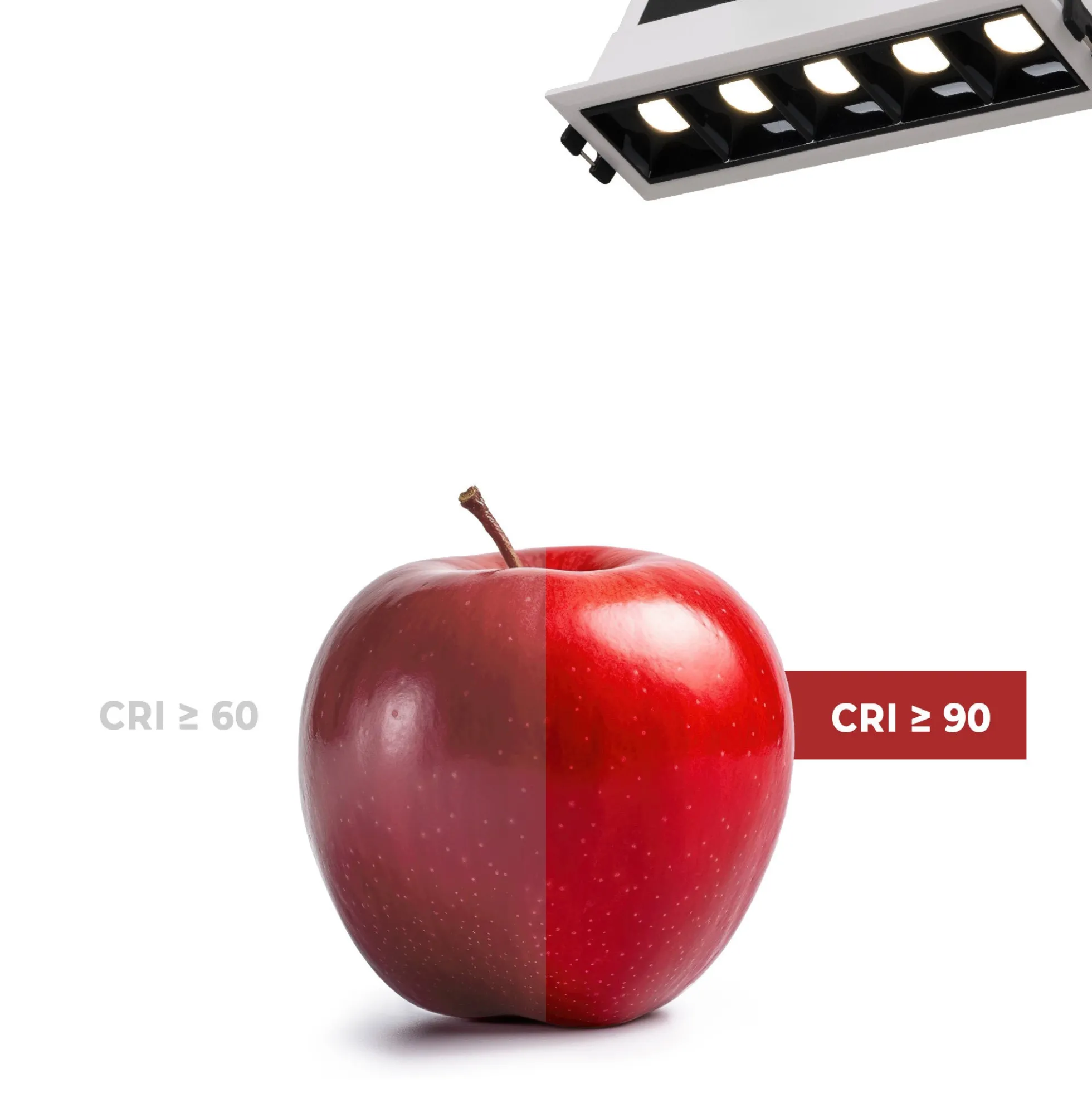 Foco lineal LED empotrable 7W - UGR18 - CRI90 - Driver LIFUD
