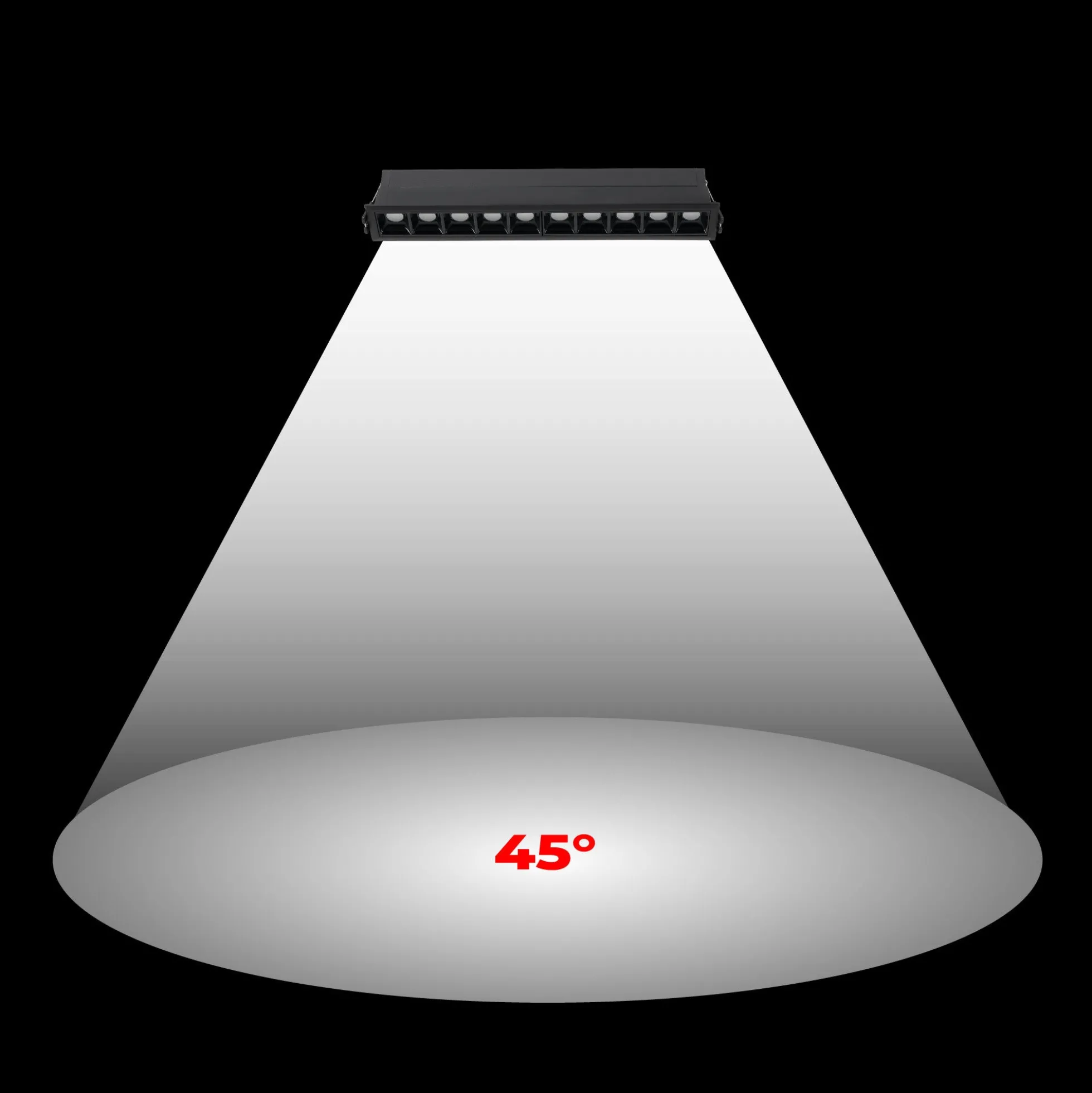 Foco lineal LED empotrable 14W - UGR18 - CRI90 - Driver LIFUD