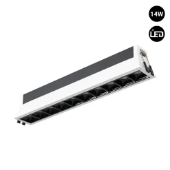 Foco lineal LED empotrable 14W - UGR18 - CRI90 - Driver LIFUD