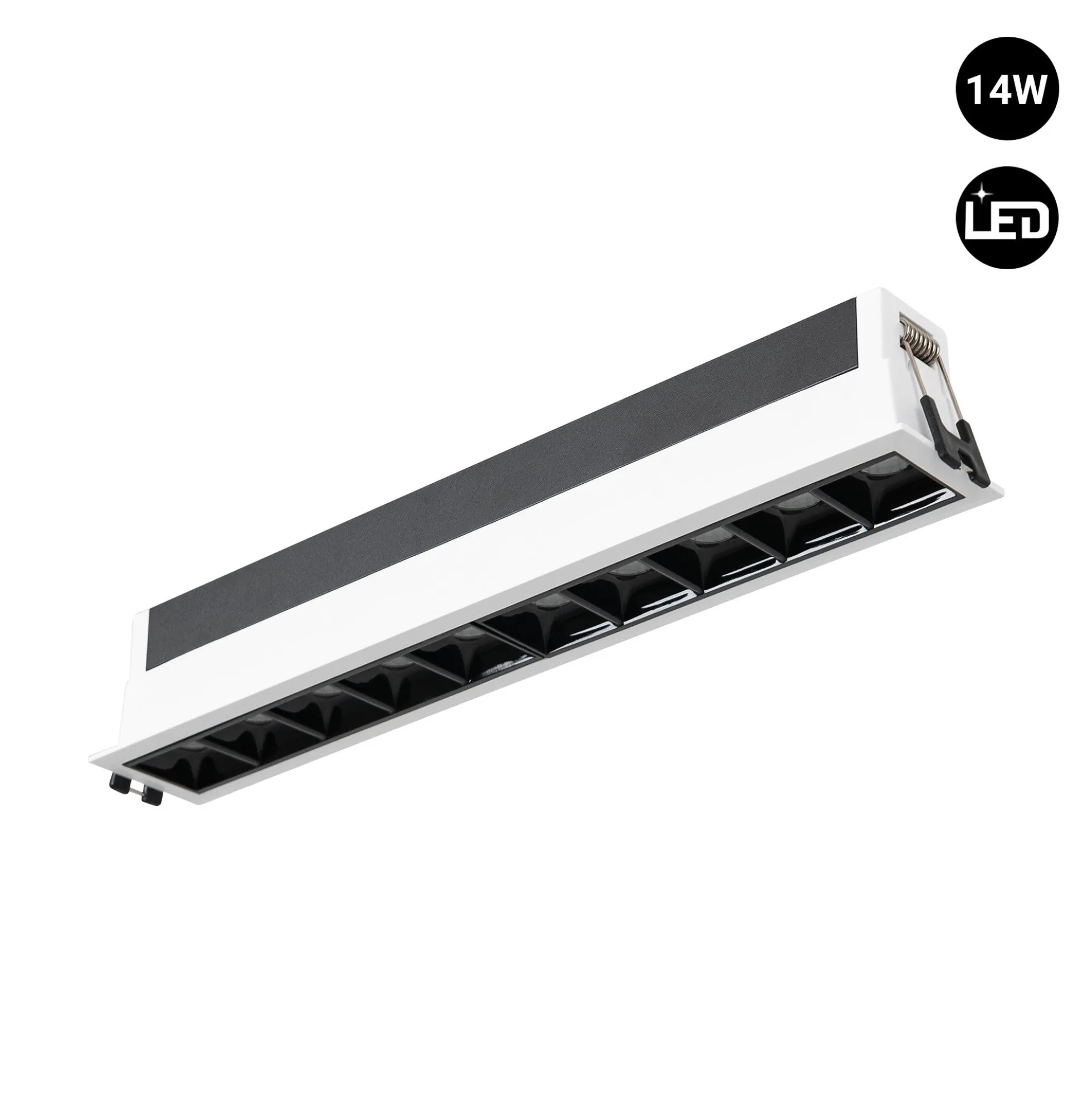 Foco lineal LED empotrable 14W - UGR18 - CRI90 - Driver LIFUD