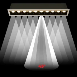 Foco lineal LED empotrable 20W - UGR18 - CRI90 - Chip OSRAM