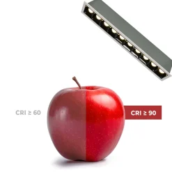 Foco lineal LED empotrable 20W - UGR18 - CRI90 - Chip OSRAM