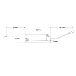 Foco lineal LED empotrable 30W - UGR18 - CRI90 - Chip OSRAM