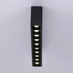Foco lineal LED superficie color negro - 20W - UGR18 - CRI90 - Chip OSRAM