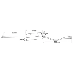 Foco lineal LED trimless / integración - 2W - UGR18 - CRI90