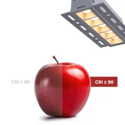 Foco lineal LED trimless / integración - 12W - UGR18 - CRI90