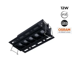 Foco lineal LED trimless / integración - 12W - UGR18 - CRI90