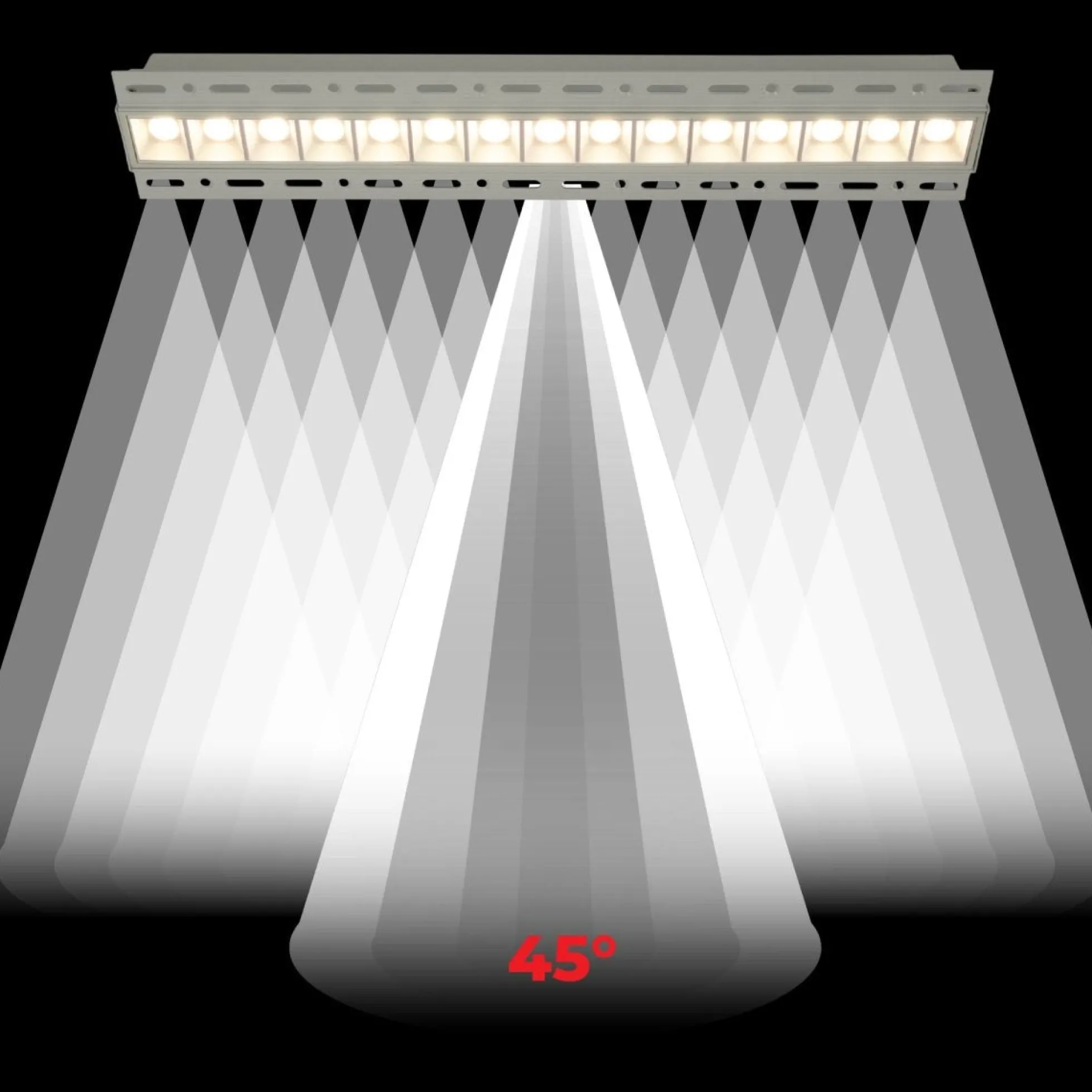 Foco lineal LED trimless / integración - 30W - UGR18 - CRI90