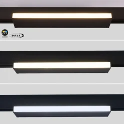 Foco lineal opal orientable carril magnético 48V CCT - 18W - DALI-2 regulable