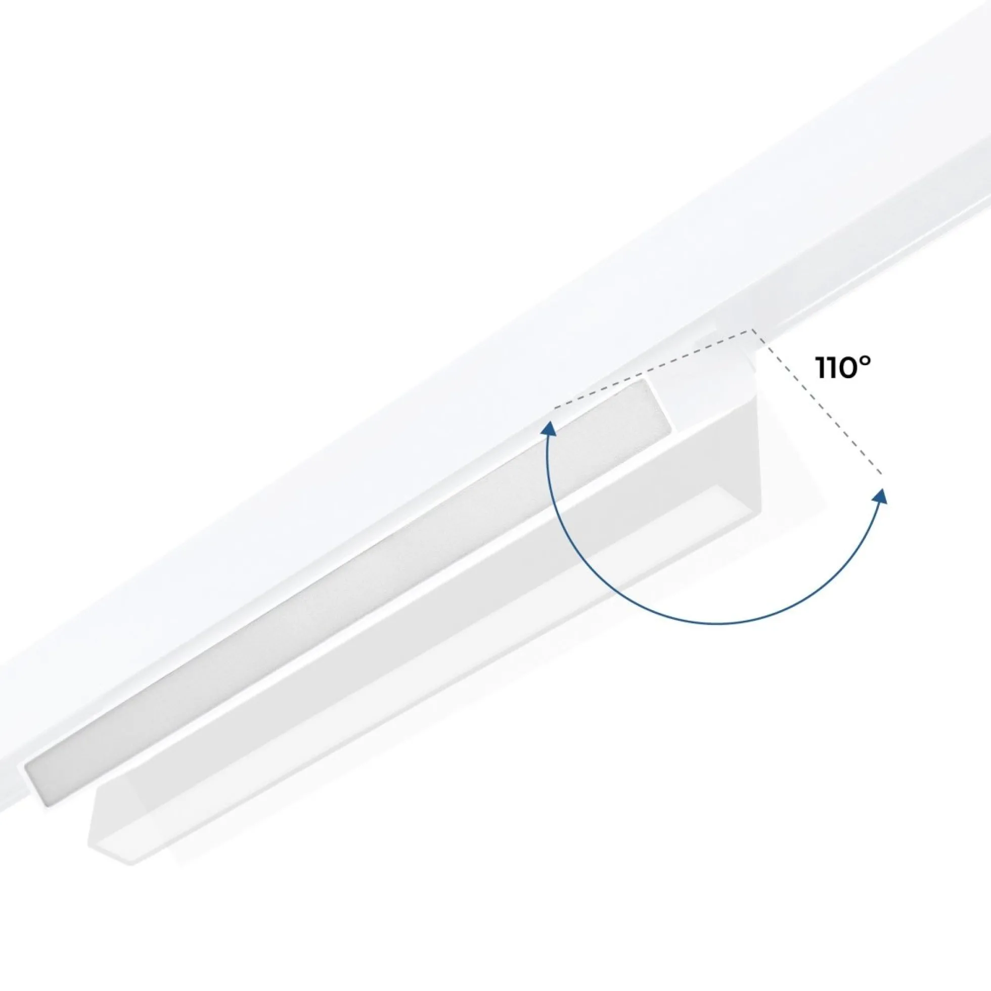Foco lineal opal orientable carril magnético 48V CCT - 18W - DALI-2 regulable