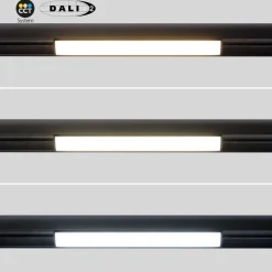 Foco lineal opal para carril magnético 48V CCT - 12W - DALI-2 regulable