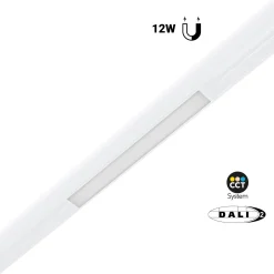 Foco lineal opal para carril magnético 48V CCT - 12W - DALI-2 regulable