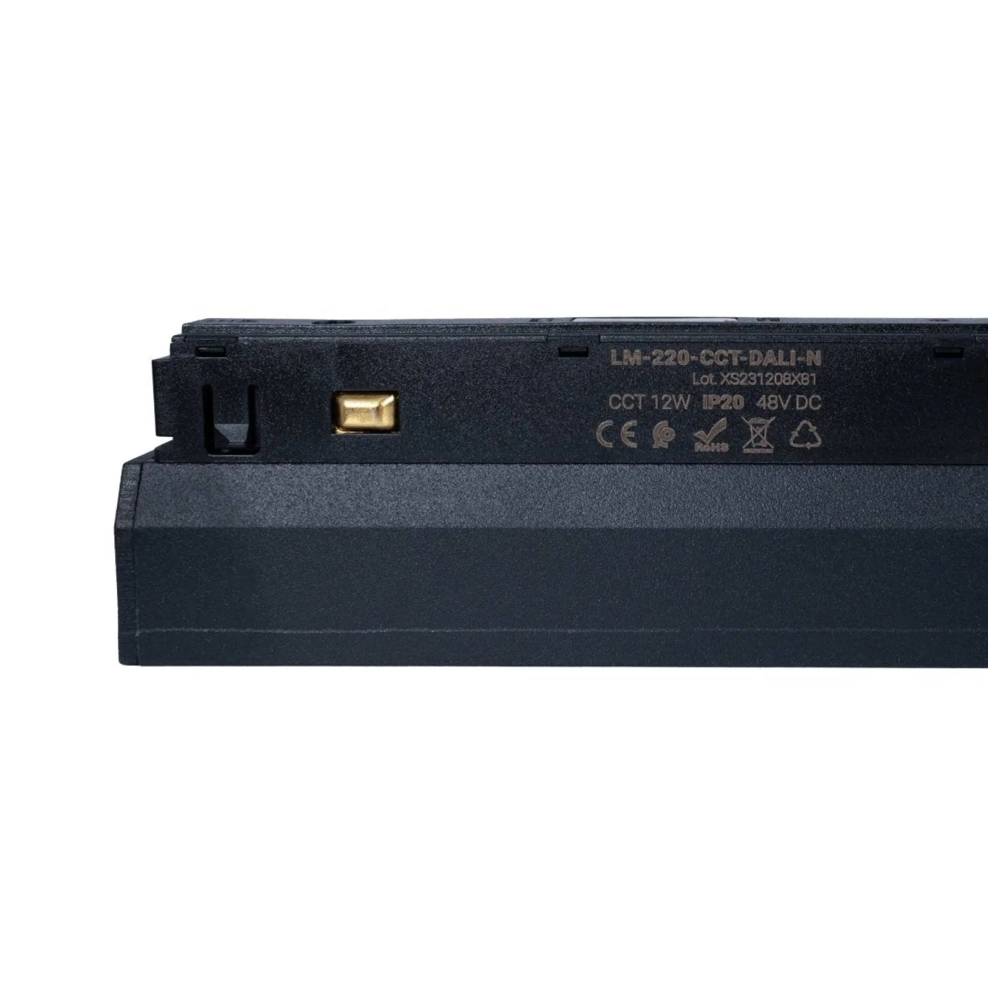 Foco lineal opal para carril magnético 48V CCT - 12W - DALI-2 regulable