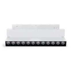 Foco lineal orientable para carril magnético 48V- 12W - Chip OSRAM  - UGR18