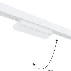 Foco lineal orientable para carril magnético 48V- 12W - Chip OSRAM  - UGR18