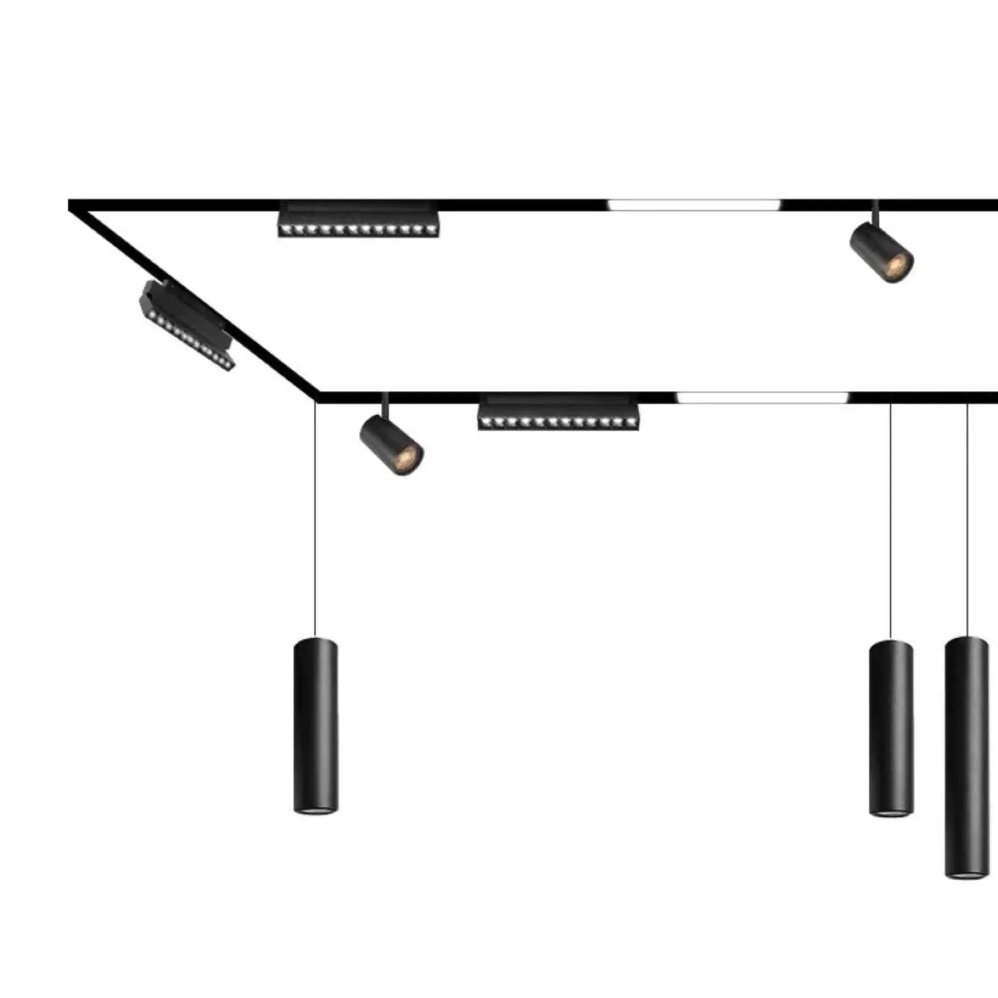 Foco lineal orientable para carril magnético 48V CCT - 12W - DALI regulable - UGR18