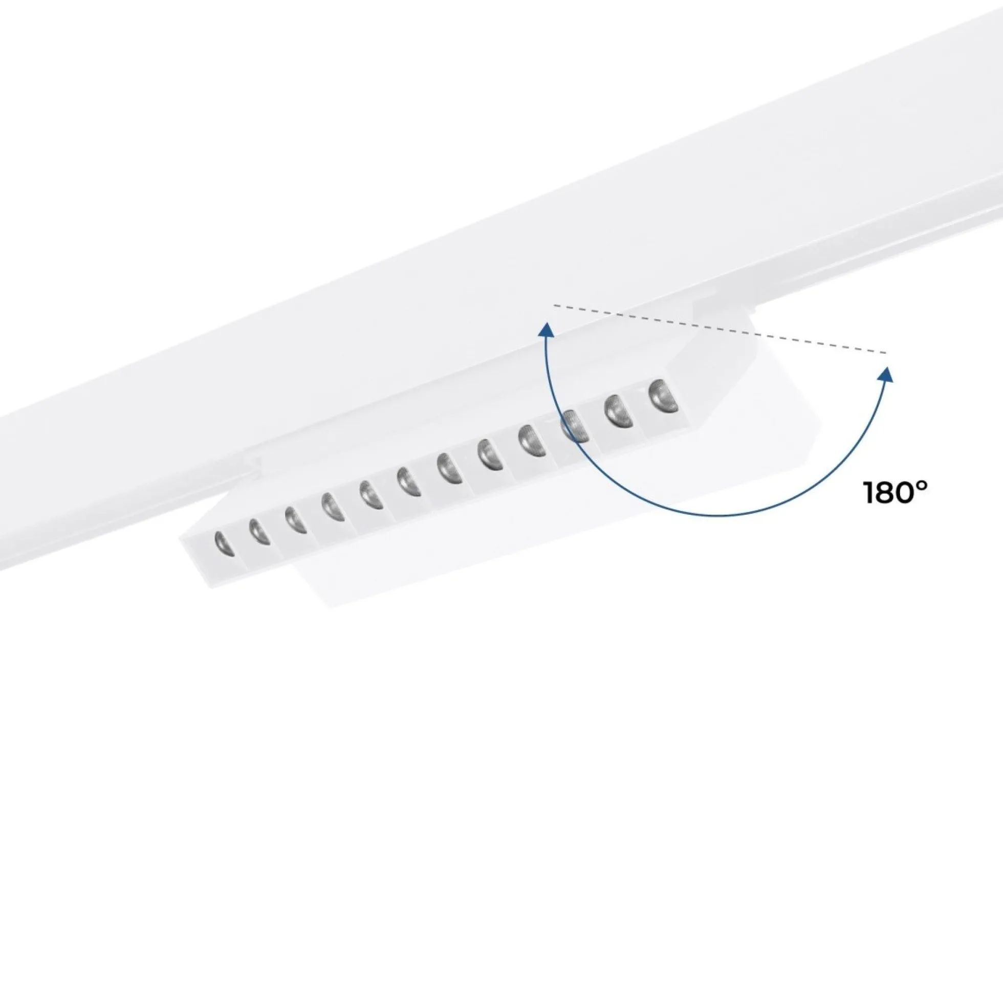 Foco lineal orientable para carril magnético 48V CCT - 12W - DALI regulable - UGR18