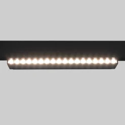 Foco lineal orientable para carril magnético 48V CCT - 18W - Regulación DALI-2 - UGR18