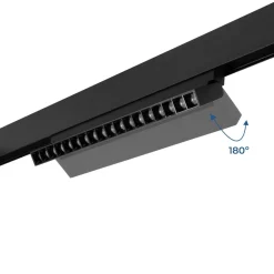 Foco lineal orientable para carril magnético 48V CCT - 18W - Regulación DALI-2 - UGR18