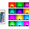 Foco proyector LED RGB 50W con mando  IP65