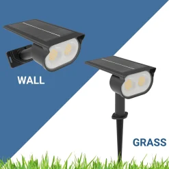 Foco solar exterior LED con pincho - 1.8W - IP65