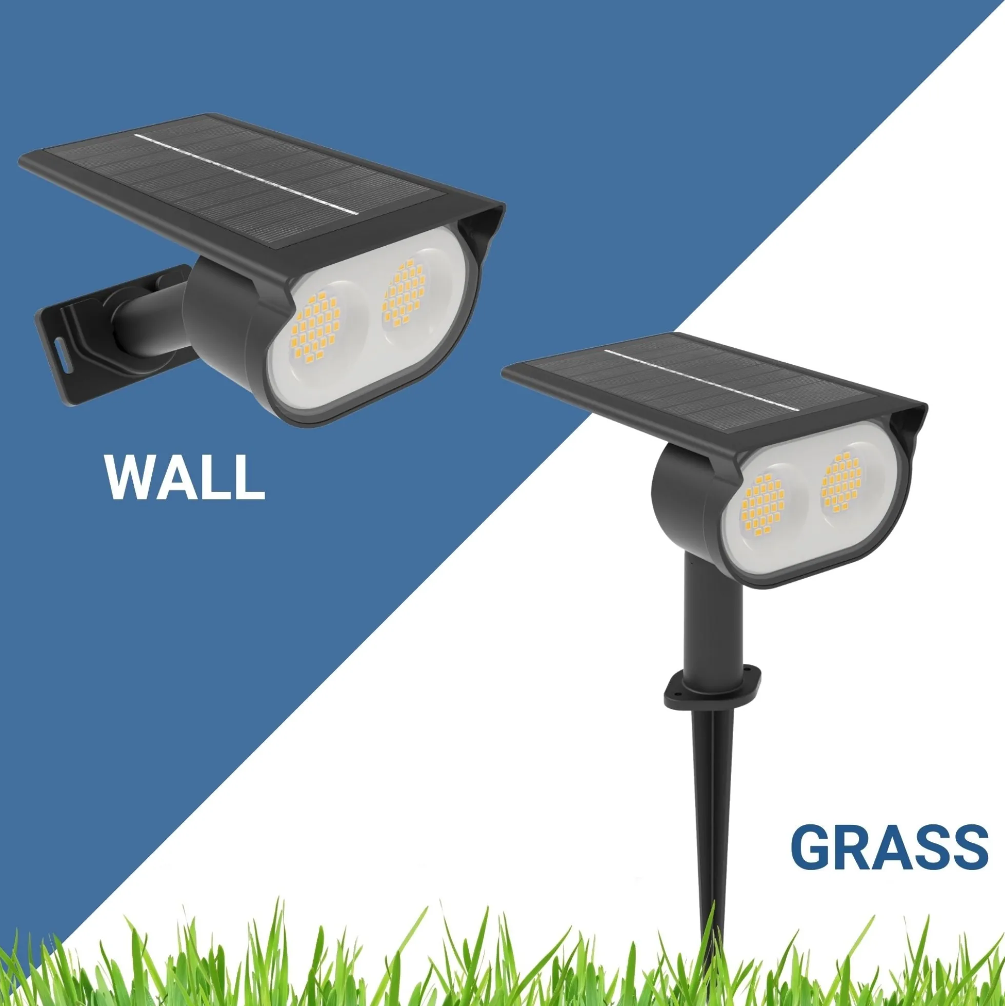 Foco solar exterior LED con pincho - 1.8W - IP65