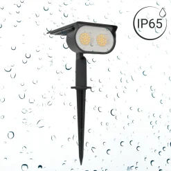 Foco solar exterior LED con pincho - 1.8W - IP65