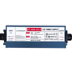 Fuente de alimentación estanca slim 36W 24V - 1.5A - IP67