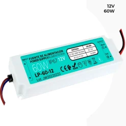 Fuente de alimentación Estanca IP67 12V 60W