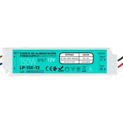 Fuente de alimentación Estanca IP67 12V 150W