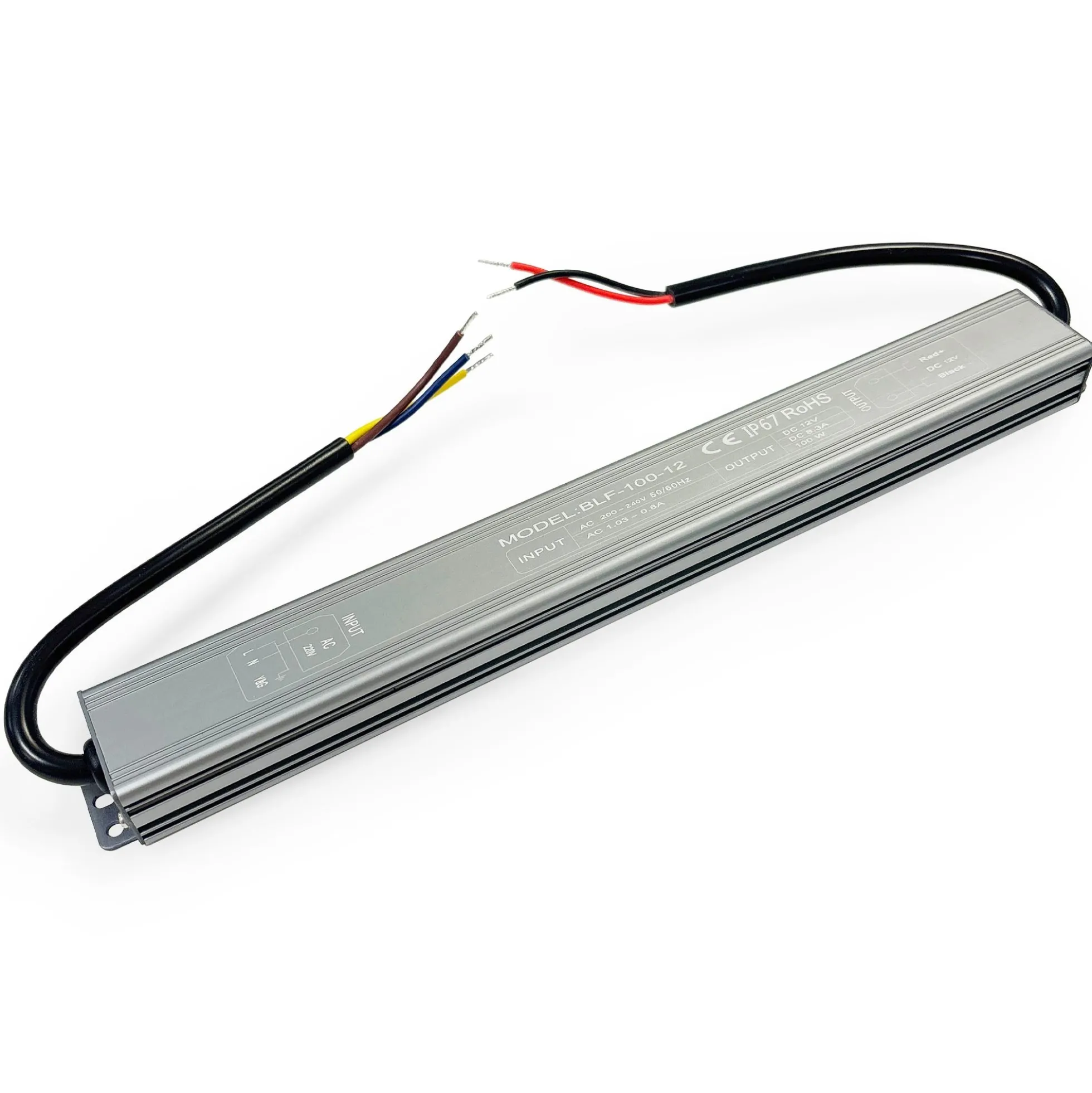 Fuente de alimentación estanca Slim 100W - 12V - 8.3A - IP67