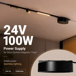 Fuente de alimentación para carril magnético - 5mm - 100W - 24V