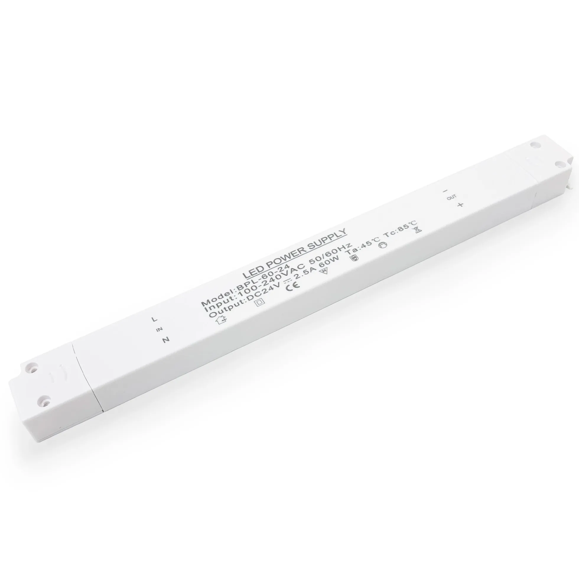 Fuente de alimentación Slim - 24V - 60W - 2.5A