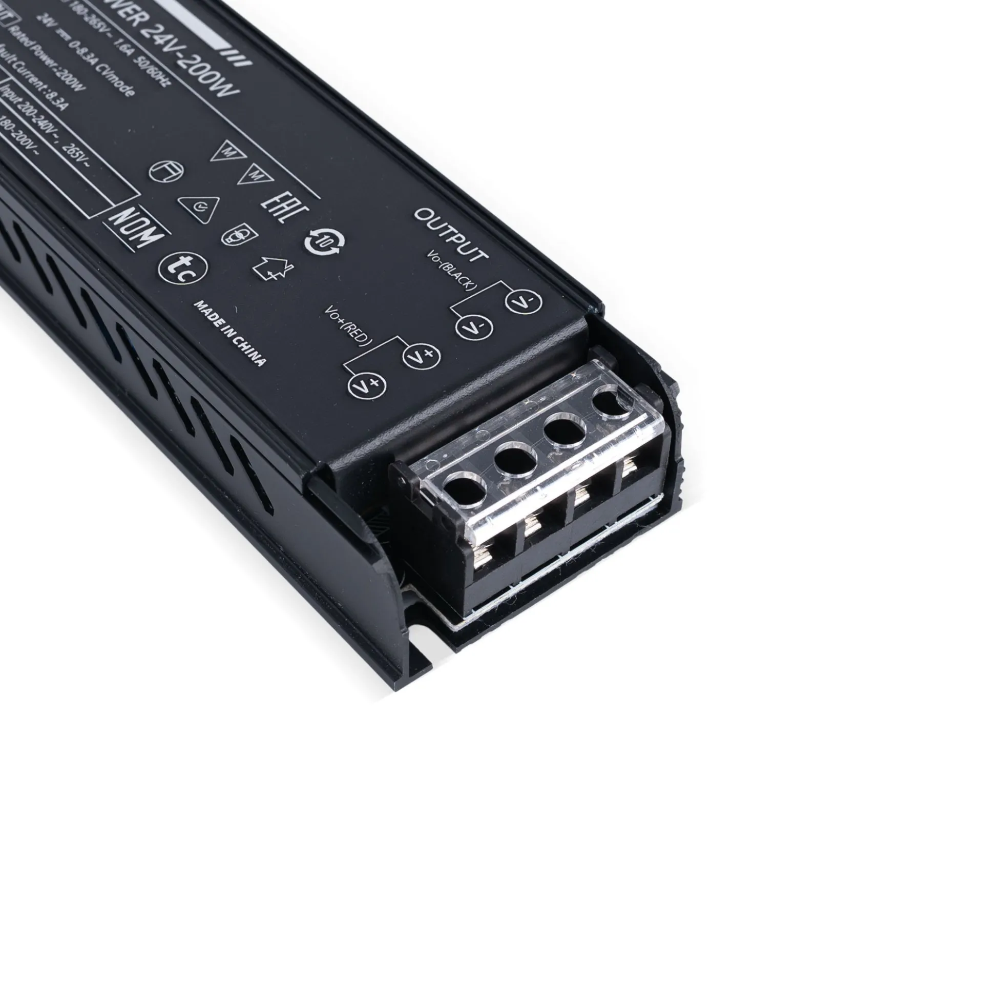 Fuente de alimentación Slim 200W 24V - 8.3A - Alta eficiencia - IP20