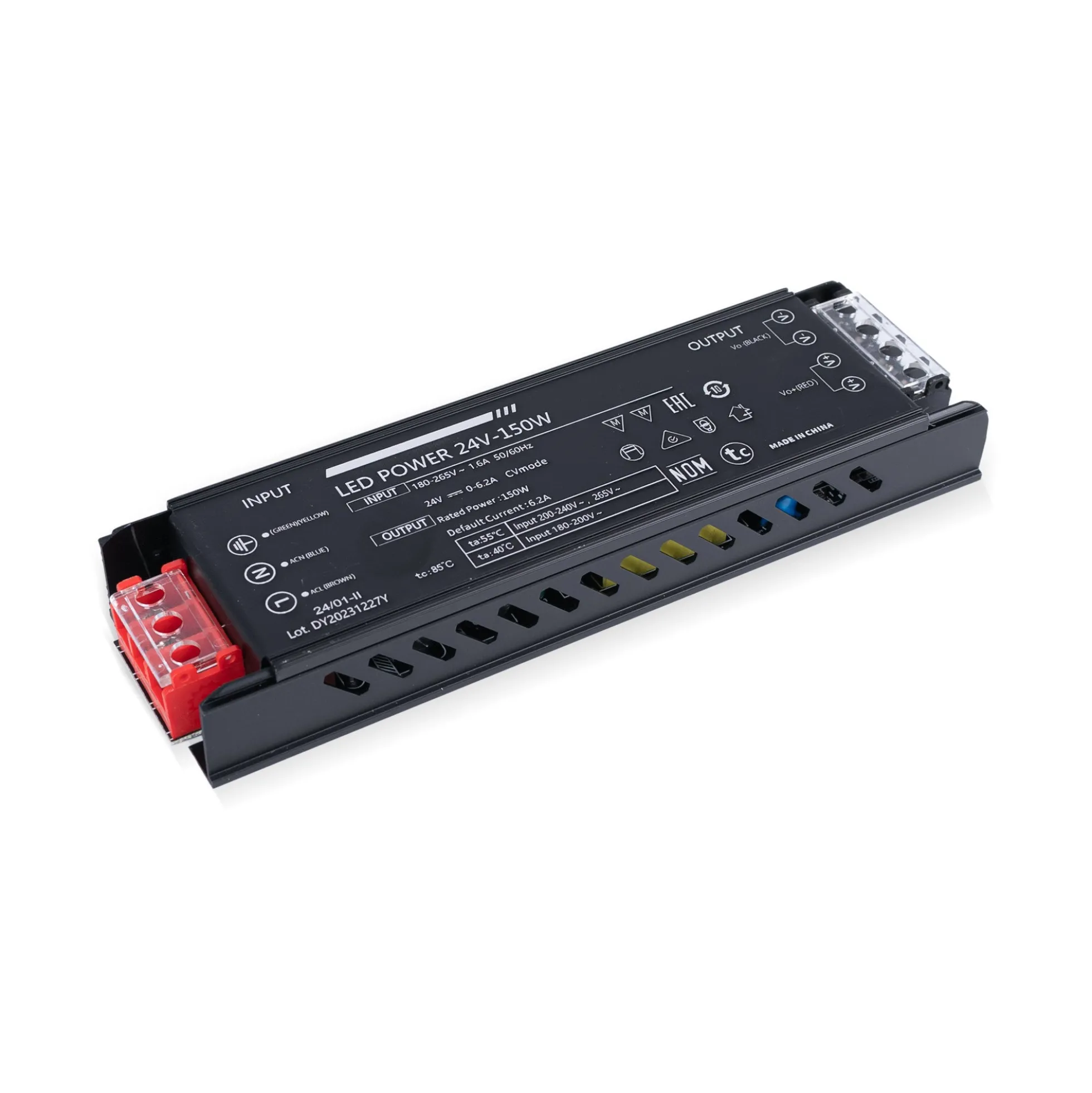 Fuente de alimentación Slim 150W 24V - 6.25A - Alta eficiencia - IP20