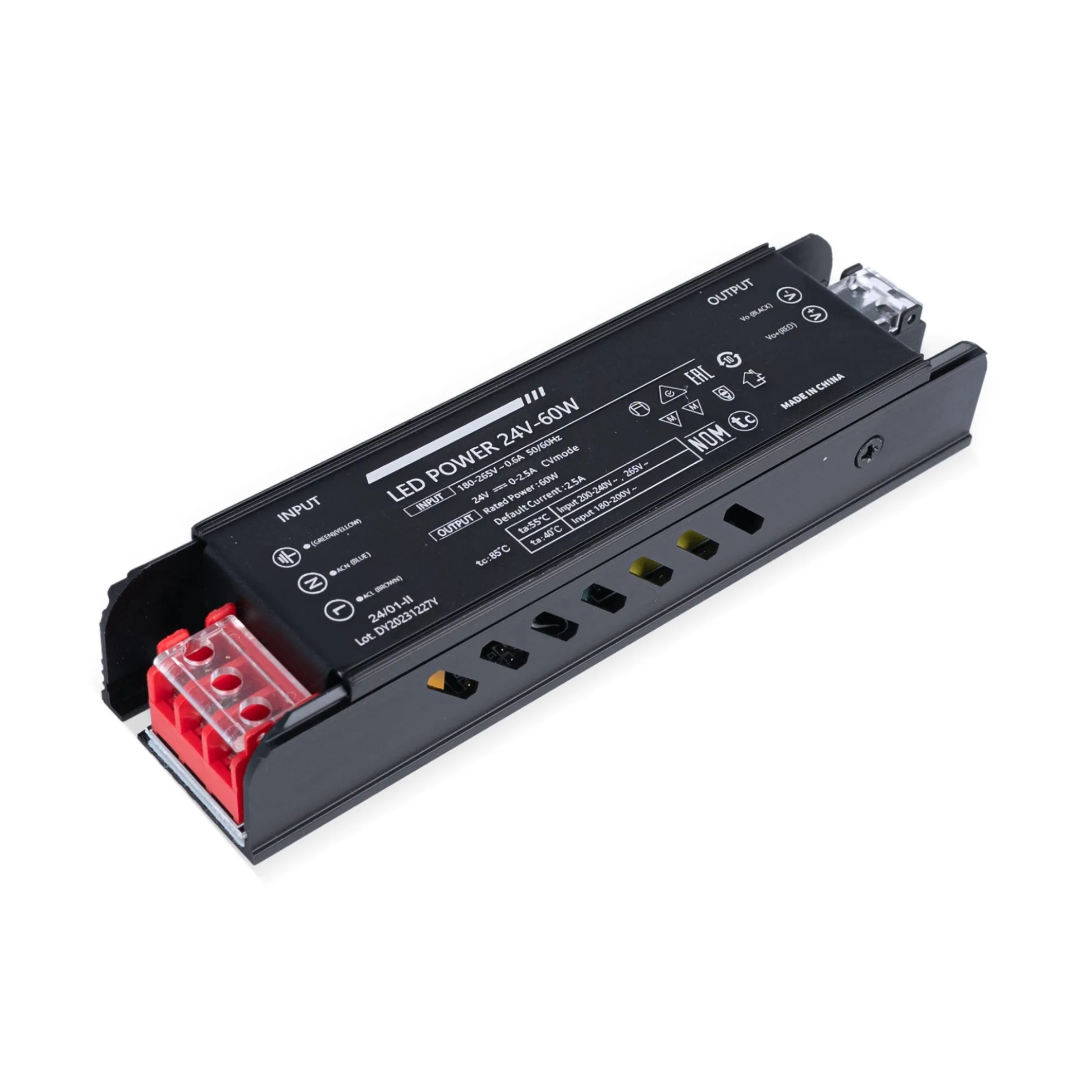 Fuente de alimentación Slim 60W 24V - 2.5A - Alta eficiencia - IP20