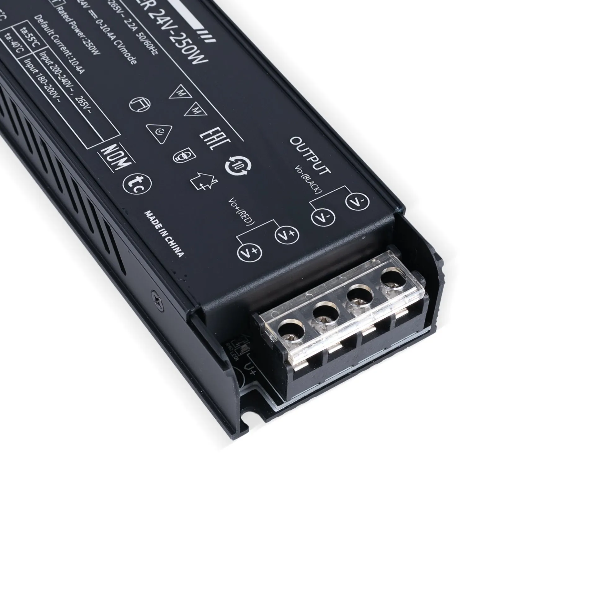 Fuente de alimentación Slim 250W 24V - 10.4A - Alta eficiencia - IP20