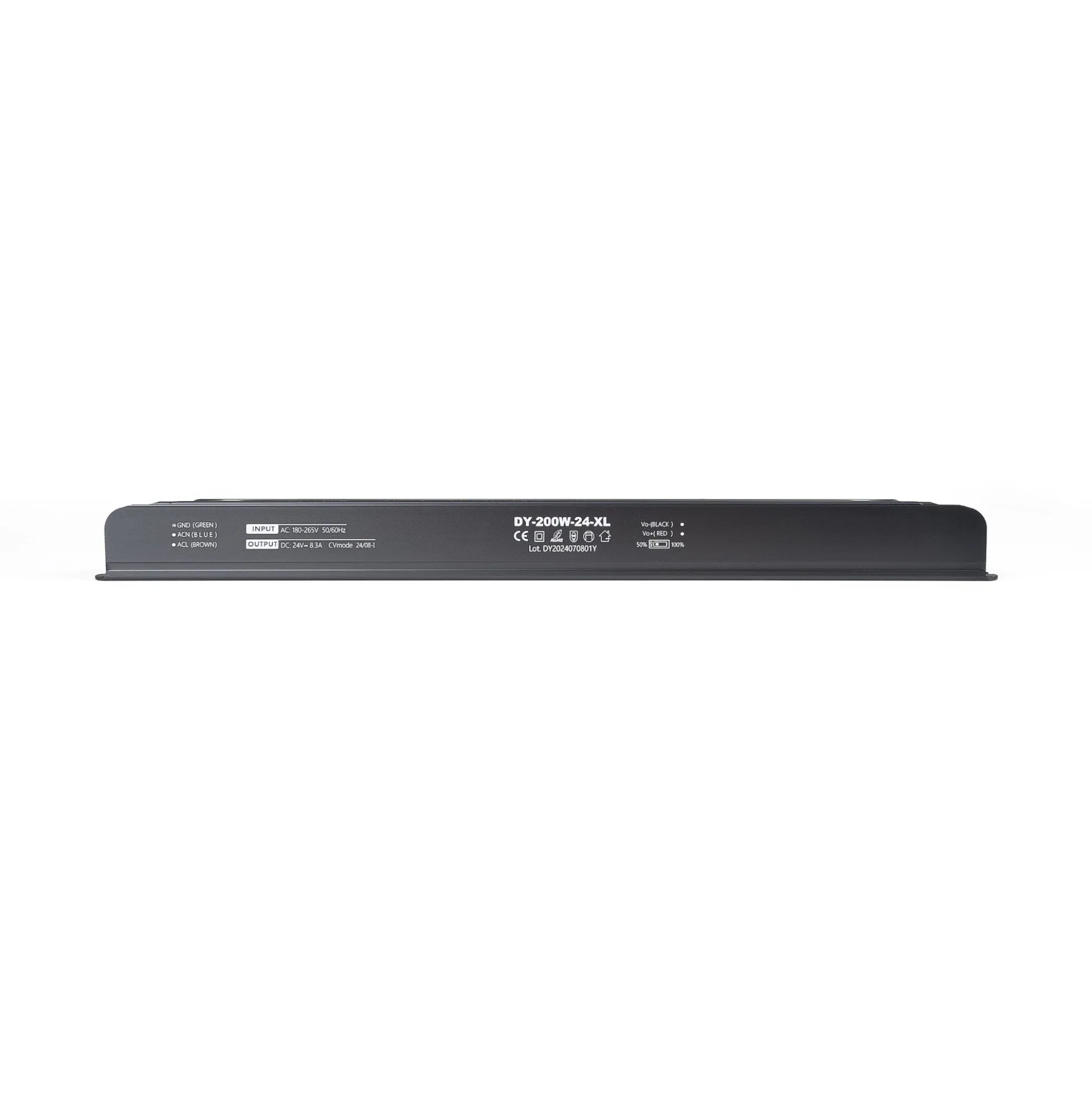 Fuente de alimentación Slim 200W 24V - 8A - Alta eficiencia - IP20