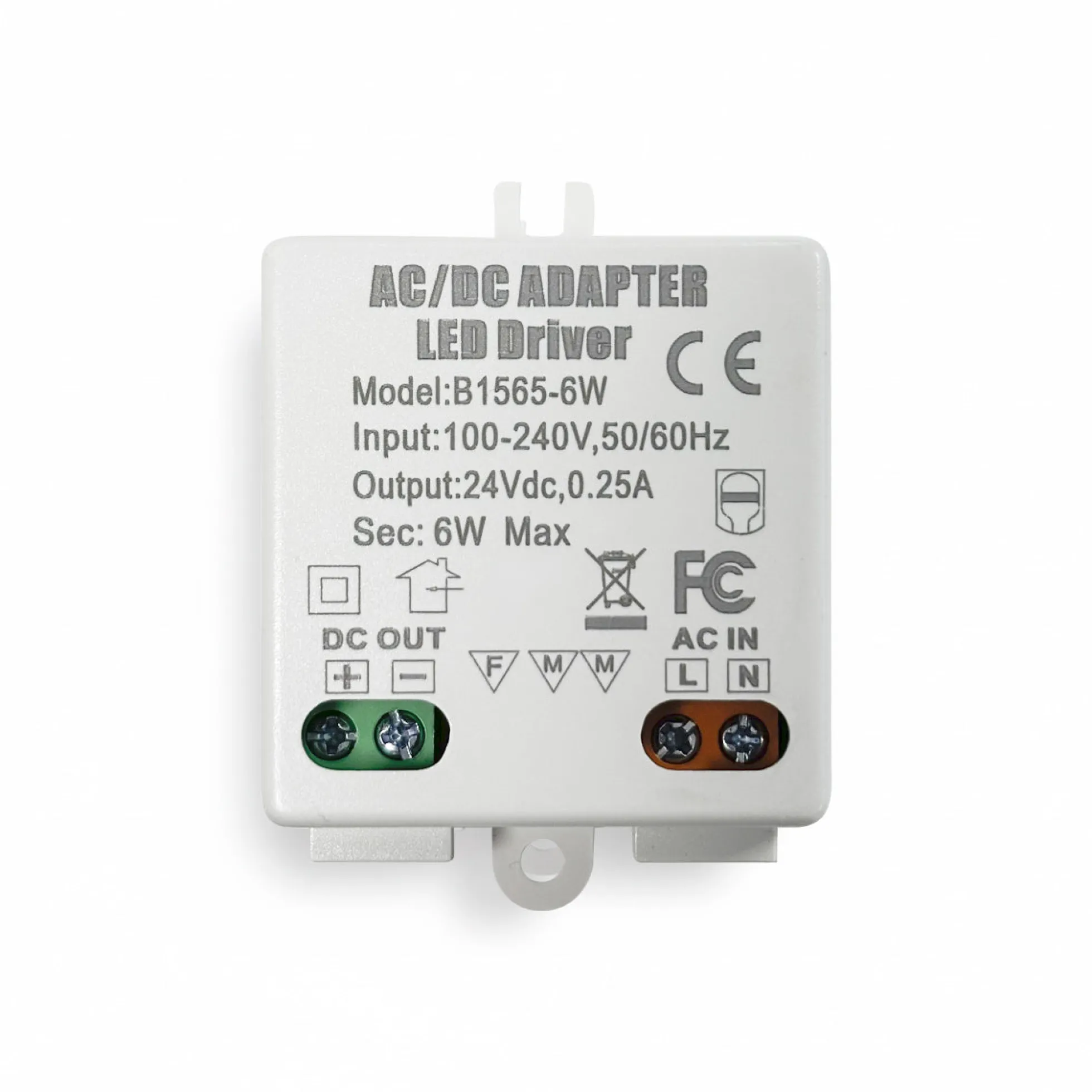 Fuente de alimentación 24V DC 6W 0.25A 100-240V