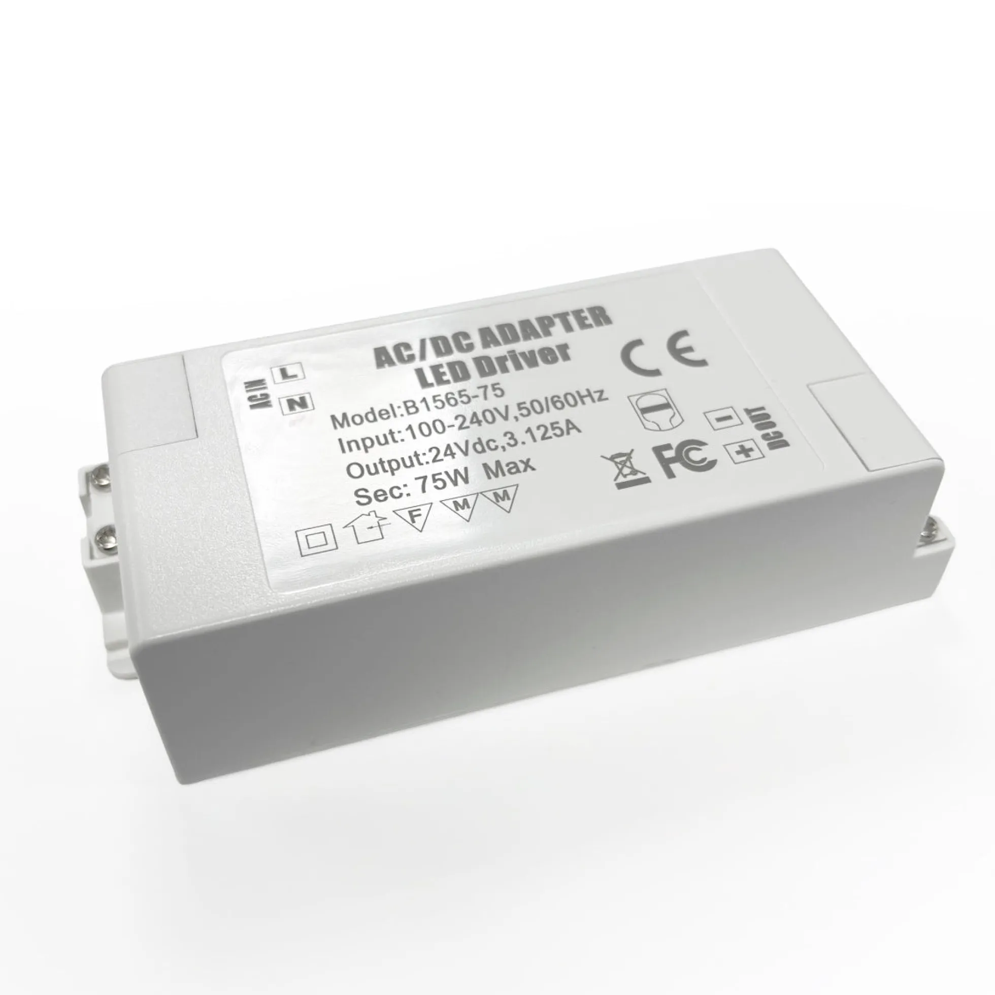 Fuente de alimentación 24V DC 75W 3.1A 100-240V