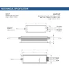 Fuente de alimentación - 12V - 290W - 24.2A - IP67